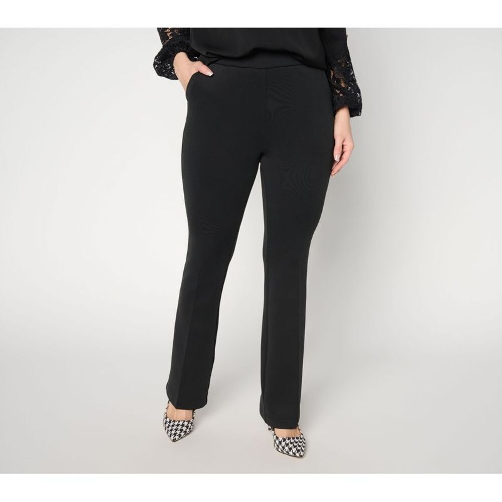 Mally Roncal Women's Pants Sz XL Make Your Selection: Techno Scuba Black A734508